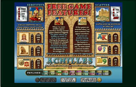 Achilles Slot Machine .